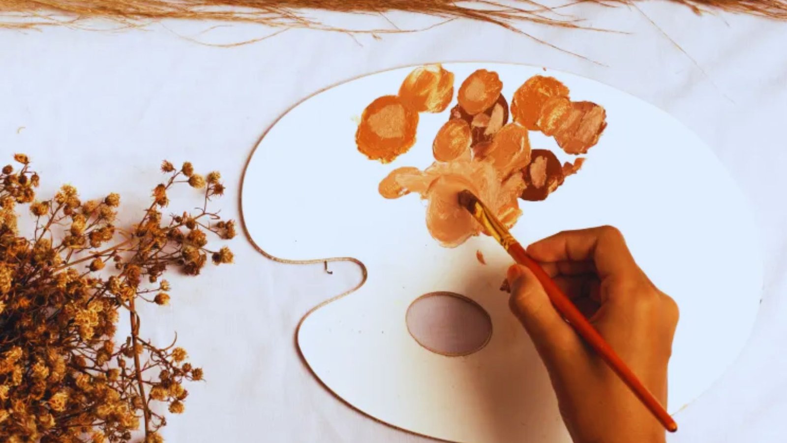 Image showing shades of brown mixing.
