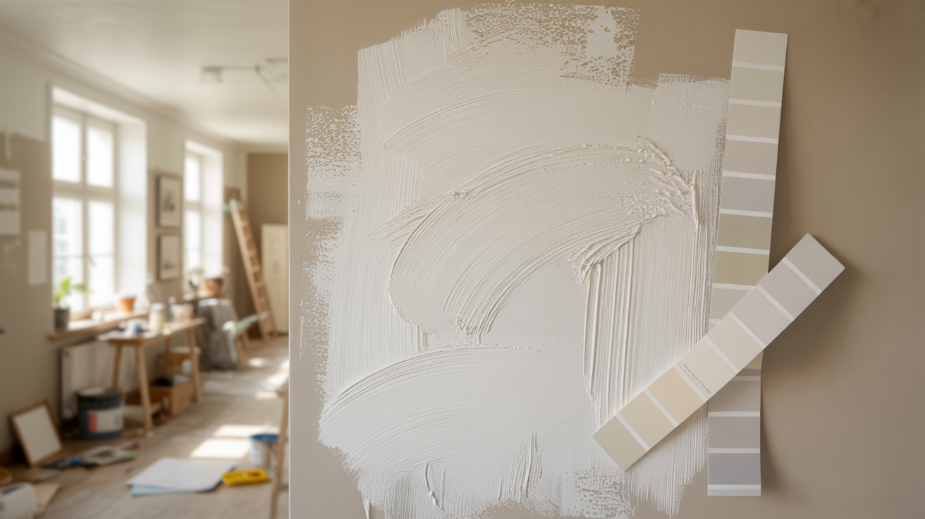 Assessing wall condition and traffic levels before selecting paint.
