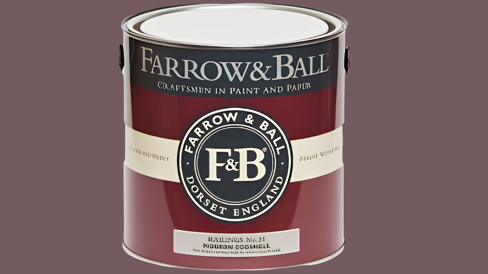 Farrow & Ball premium paint can showcasing luxury trim paint brand known for rich pigments and designer finishes