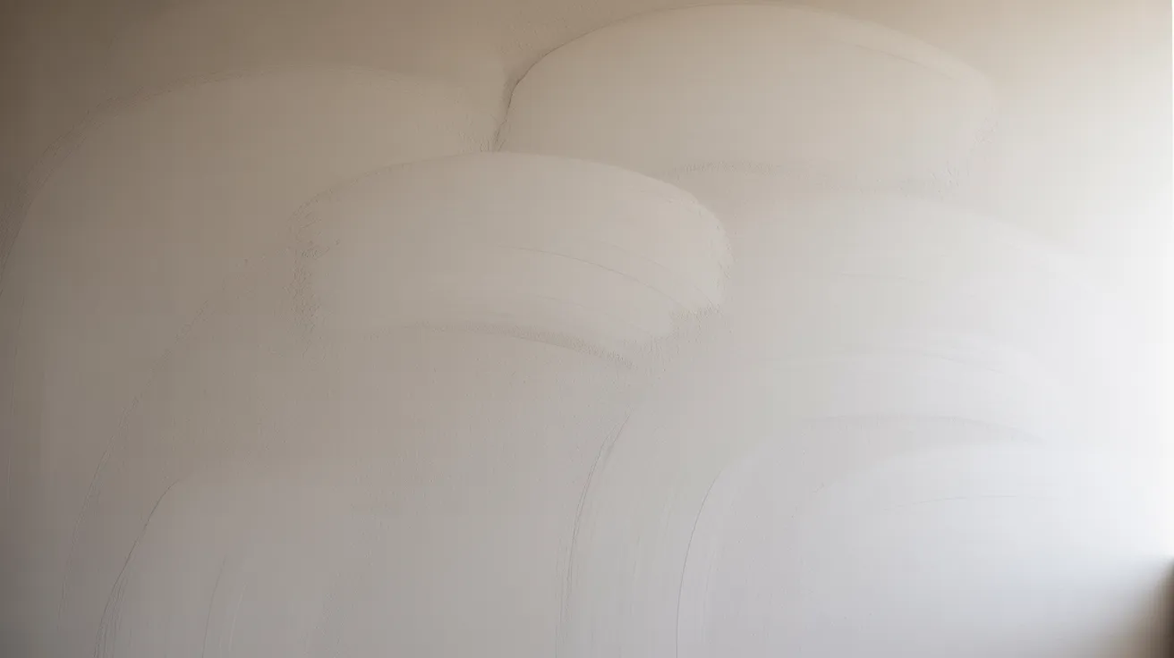 Close-up of a smooth flat paint finish on an interior wall with no shine