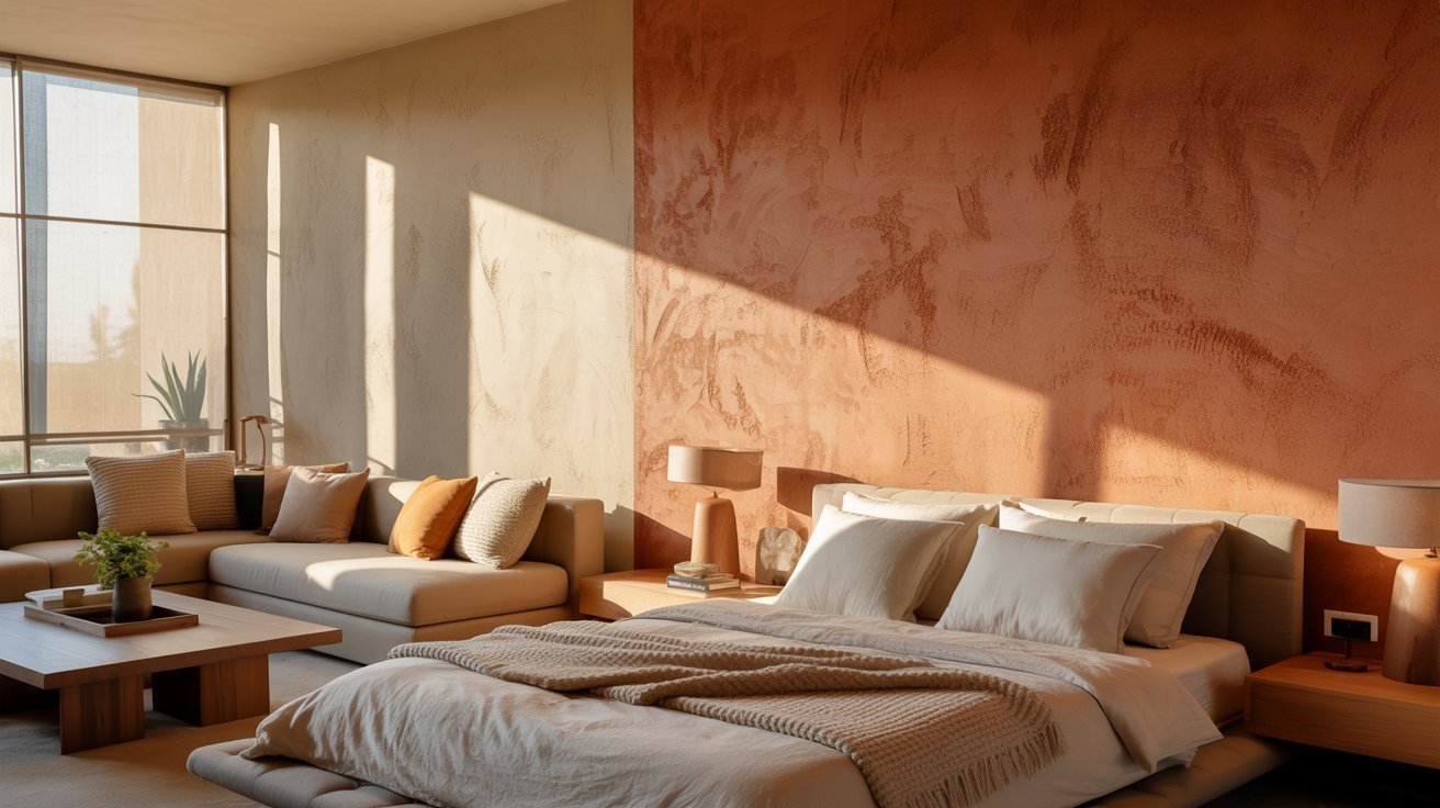 Best wall paint textures for bedrooms and living rooms.
