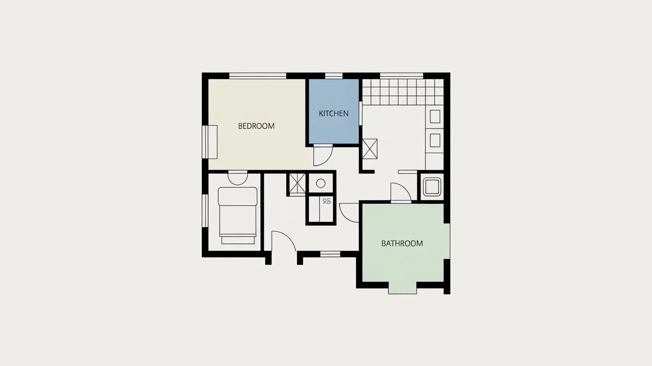 A home floor plan showing different paint finish recommendations for each room